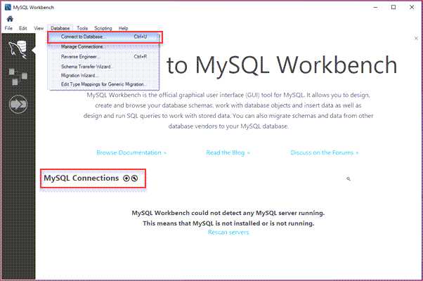 How to create a MySQL database