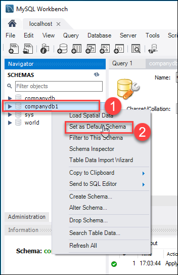 How to create a MySQL database