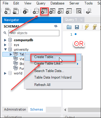 How to Create a table in MySQL