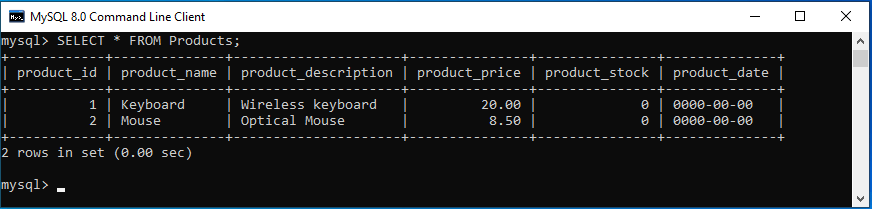 mysql drop column