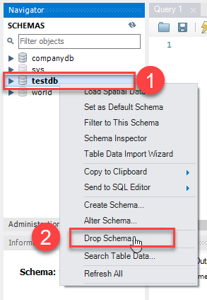 How to Drop Database from MySQL