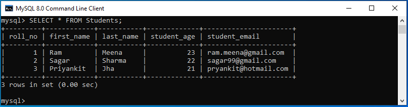 mysql rename column